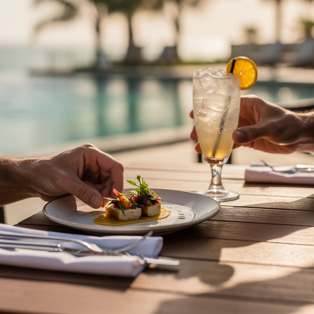 KONA KAI SAN DIEGO RESORT Vessel Restaurant dining area with waterfront views on Shelter Island